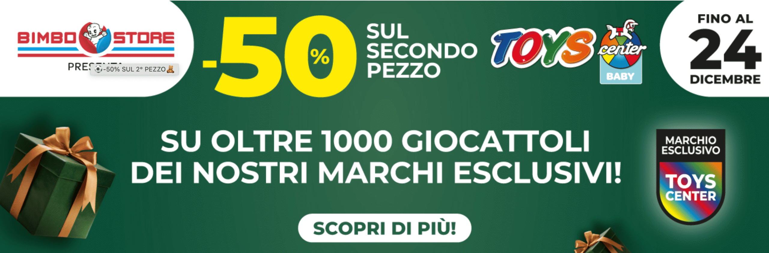-50% sul Secondo Pezzo - Bimbostore