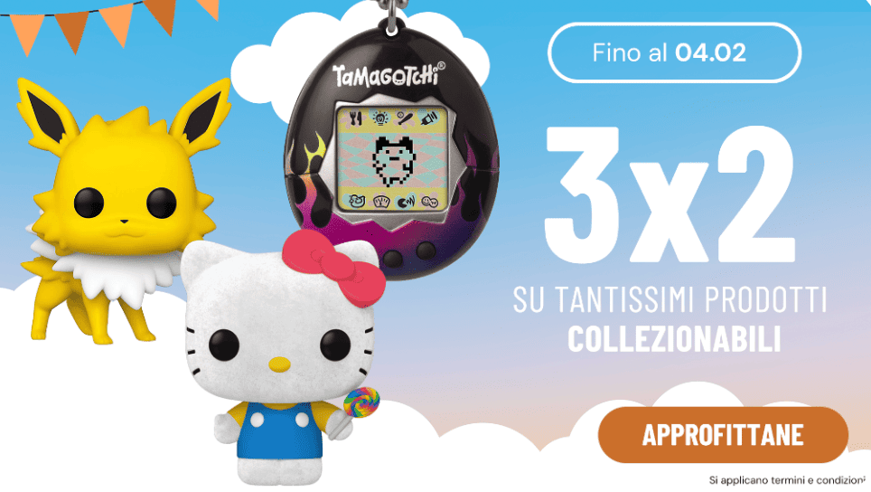 3x2 su Tantissimi Prodotti Collezionabili